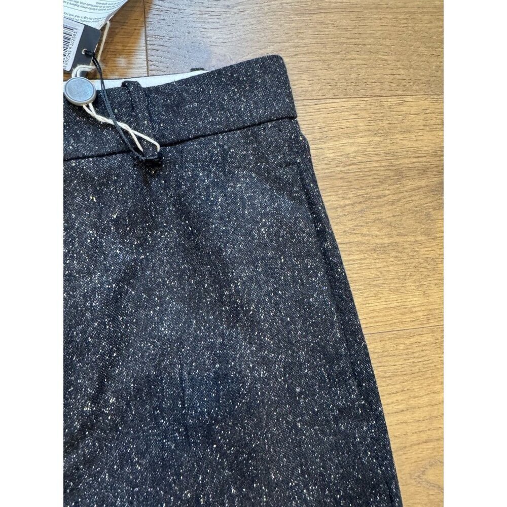 Joseph Wool Slacks Gray And Black Tweed Pleated Front Size 2 New With Tags - Picture 15 of 16